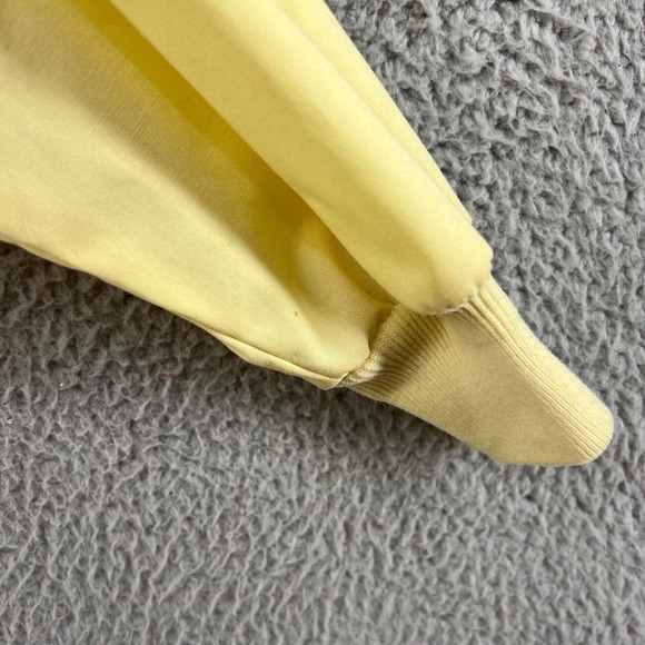 Vintage 70s Bomber Jacket Mens Small Yellow Zip Bomber Talon Pockets Lightweight - Picture 6 of 10